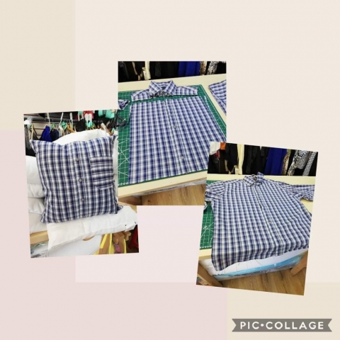 recycling repurposing material for cushion