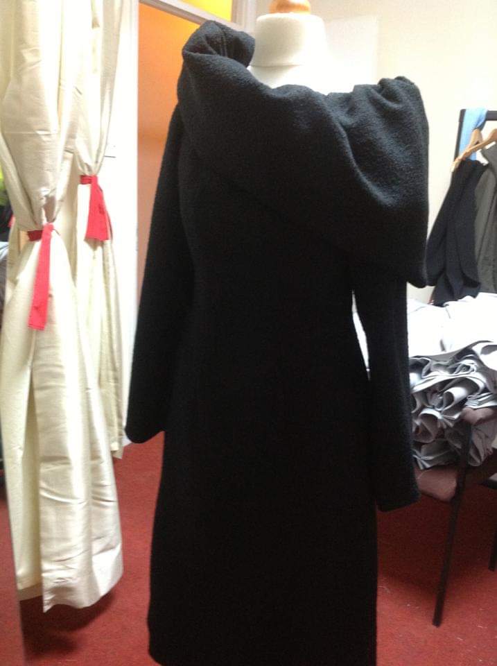 black bespoke dress