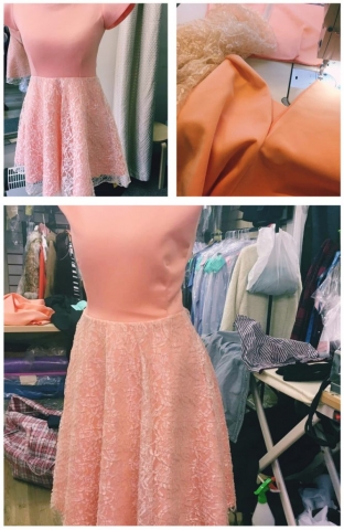 making a dress in pictures